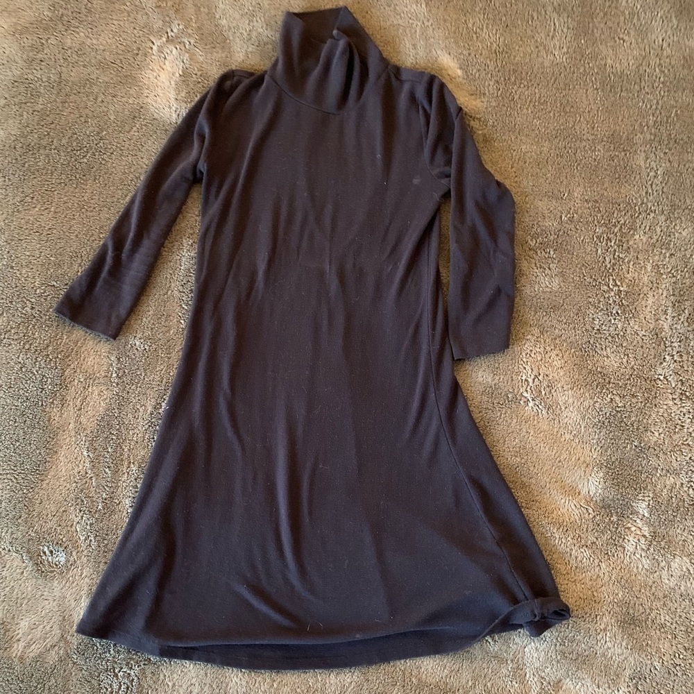 Almost Famous Black Back Cutout 3/4 Sleeve Dress Size Small